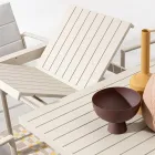 Ausziehbarer Tisch auf 240 cm aus pulverbeschichtetem Aluminium – lackiert Viadurini