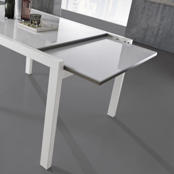 Ausziehbarer Tisch bis 240 cm in lackiertem Holzdesign Made in Italy - Jacobs