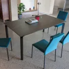 Ausziehbarer Tisch 240 cm aus Metall und Glaskeramikplatte - Lumera Viadurini