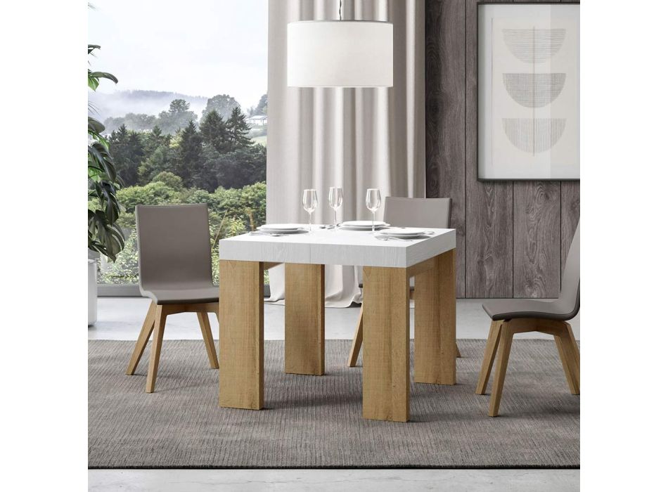 Ausziehbarer Tisch auf 246 cm in verschiedenen Ausführungen, hergestellt in Italien – Baum Viadurini