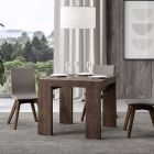 Ausziehbarer Tisch auf 246 cm aus Mikropartikeln aus Holz, hergestellt in Italien – Baum Viadurini