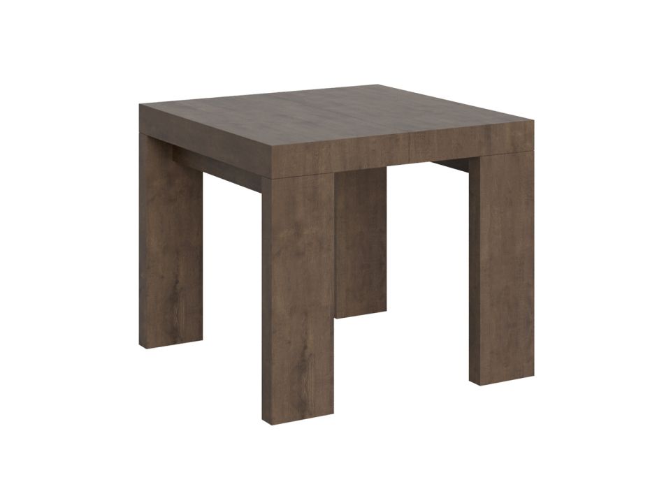 Ausziehbarer Tisch auf 246 cm aus Mikropartikeln aus Holz, hergestellt in Italien – Baum Viadurini