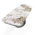 Ausziehbarer Tisch bis 260 cm in Keramik-, Marmor- und Metallausführung - Veneto Viadurini