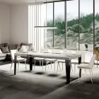 Ausziehbarer Tisch auf 284 cm in verschiedenen Größen und Ausführungen, hergestellt in Italien – Strand Viadurini