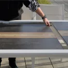 Ausziehbarer Tisch 300 cm aus Aluminium mit HPL-Einsatz - Righello Viadurini