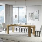 Ausziehbarer Tisch auf 440 cm aus Mikropartikeln aus Holz, hergestellt in Italien – Baum Viadurini