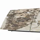 Ausziehbarer tonnenförmiger Tisch mit integrierten Verlängerungen, hergestellt in Italien – Grotta Viadurini