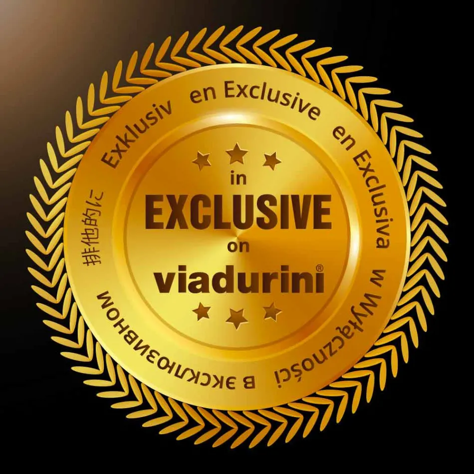 Ausziehbarer Tisch aus Massivholz Rico Viadurini