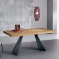 Ausziehtisch mit Mittelverlängerung aus furniertem Holz - Aperol