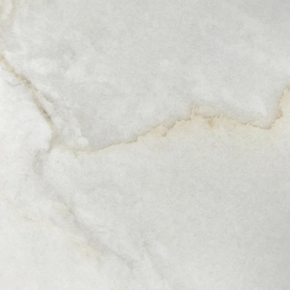 Ausziehbarer Tisch mit Stahlgestell und Keramikplatte in Marmoroptik - Emilia  Viadurini