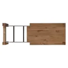 Ausziehbarer Tisch mit furnierten Beinen und Platte, hergestellt in Italien – Tash Viadurini