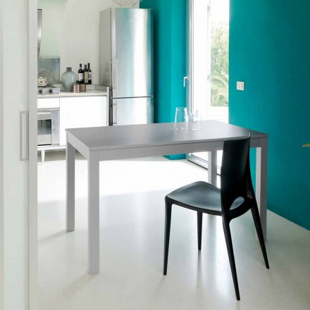 Ausziehbarer Tisch mit Beinen aus Buchenholz, L130 / 210xP80cm, Denisio Viadurini