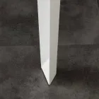 Tisch mit Abdeckplatte aus gehärtetem Glas Baltimore modernen Viadurini