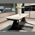 Ausziehbarer Tisch von 180 bis 260 cm mit Sintersteinplatte - Eclisso