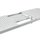 Ausziehbarer Gartentisch aus Aluminium mit gelatteter Platte - Passport Viadurini