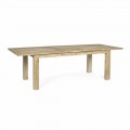 Ausziehbarer Gartentisch bis 260 cm in Holz, 8 Sitzplätze Homemotion - Gismondo