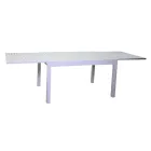 Ausziehbarer Gartentisch komplett aus Aluminium - Sheet Viadurini