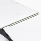 Ausziehbarer Esstisch 240 cm Glas- und Keramikplatte - Barone Viadurini