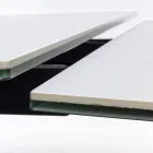 Ausziehbarer Esstisch 240 cm Glas- und Keramikplatte - Barone Viadurini