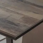 Ausziehbarer Esstisch aus Holz und Metall bis zu 280 cm - Gallotto Viadurini