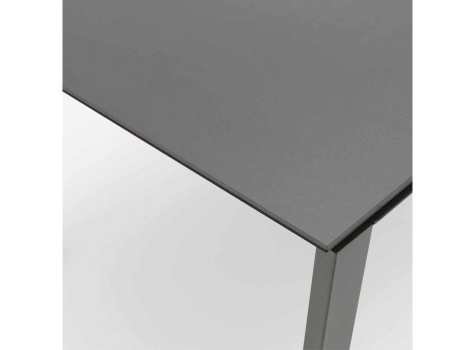 Design ausziehbarer Tisch mit Keramik- und MDF-Platte, Nosate Viadurini