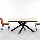 Ausziehbarer Design-Tisch aus Keramikglas made in Italy, Dionigi Viadurini