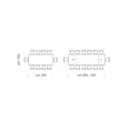 Ausziehbarer Tisch für bis zu 14 Sitzplätze aus furniertem Holz, hergestellt in Italien – Grotta Viadurini