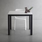 Ausziehbarer quadratischer Tisch bis 232 cm aus HPL Made in Italy - Filiberto Viadurini