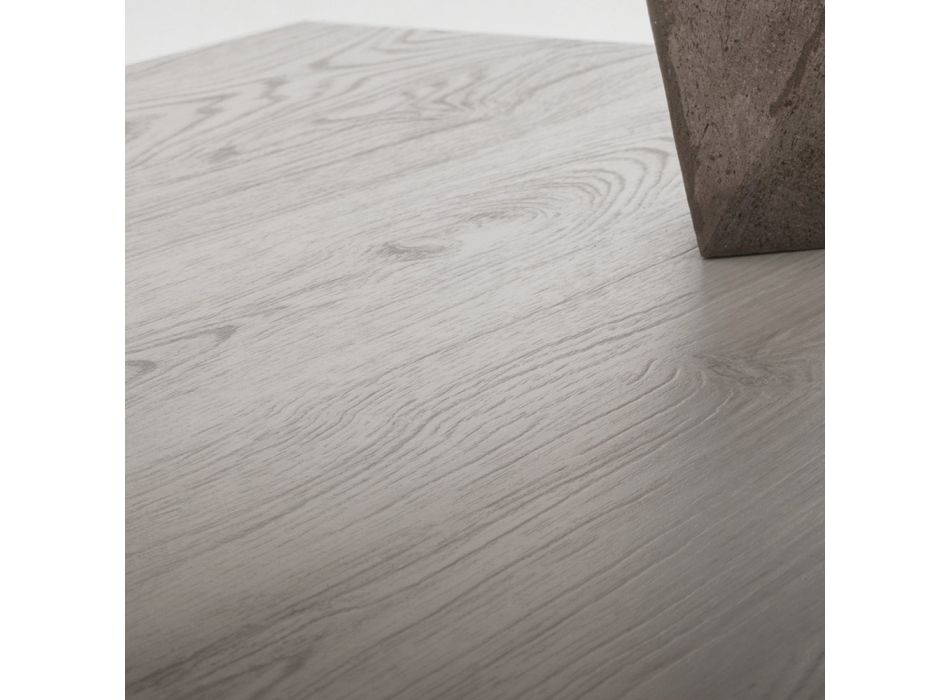 Ausziehbarer quadratischer Tisch bis 232 cm aus HPL Made in Italy - Filiberto Viadurini