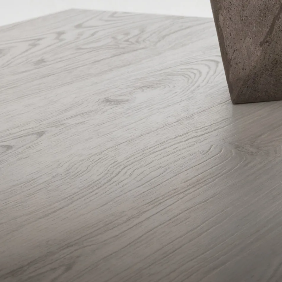 Ausziehbarer quadratischer Tisch bis 232 cm aus HPL Made in Italy - Filiberto Viadurini