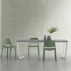 Ausziehbarer Tisch bis 238 cm mit Laminamplatte Made in Italy - Pablito Viadurini