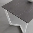 Ausziehbarer Tisch bis 238 cm aus Metall und HPL Made in Italy - Pablito Viadurini