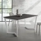 Ausziehbarer Tisch bis 238 cm aus Metall und HPL Made in Italy - Pablito Viadurini