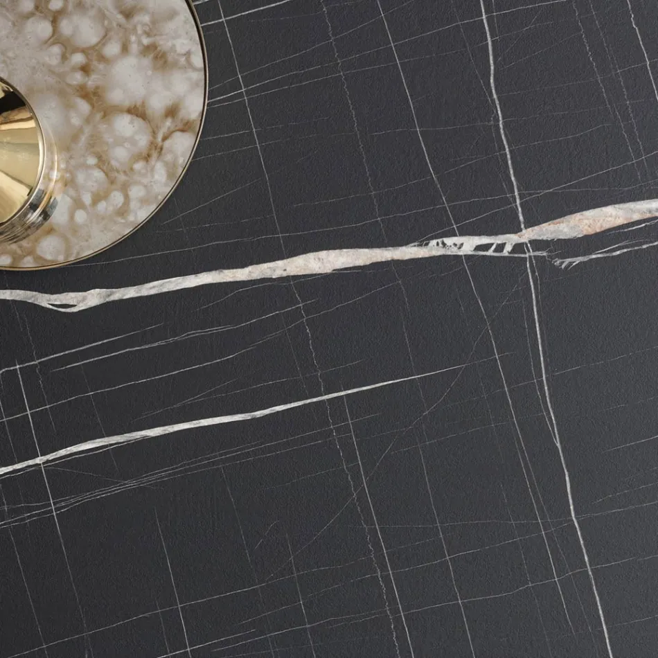 Ausziehbarer Tisch bis 238 cm Metall und farbiges Hpl Made in Italy - Pablito Viadurini