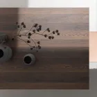 Ausziehbarer Tisch bis 238 cm Moka Metall und HPL Made in Italy - Pablito Viadurini