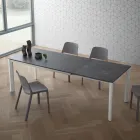 Ausziehbarer Tisch bis 240 cm Platte aus Laminam Made in Italy - Filiberto Viadurini