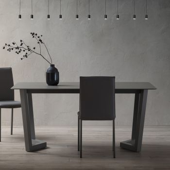 Ausziehbarer Tisch bis zu 300 cm in geschichtetem Fenix Made in Italy - Bastiano