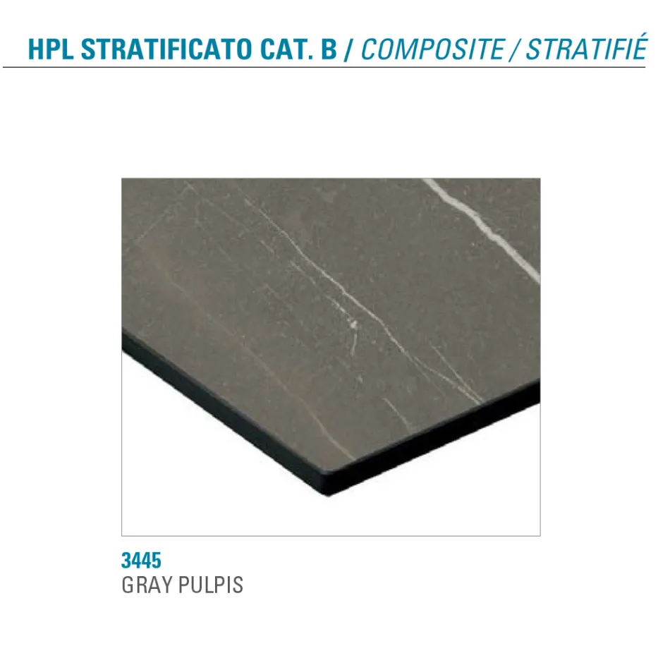 Ausziehbarer Tisch bis zu 300 cm Platte aus laminiertem HPL Made in Italy - Bastiano Viadurini