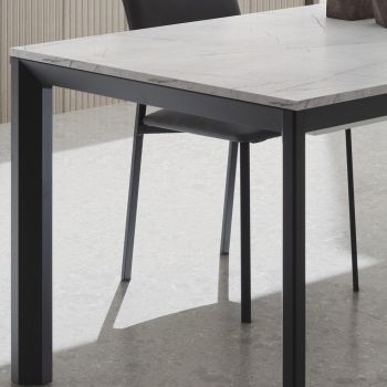 Ausziehbarer Tisch bis 334 cm aus Aluminium und HPL Made in Italy - Filiberto