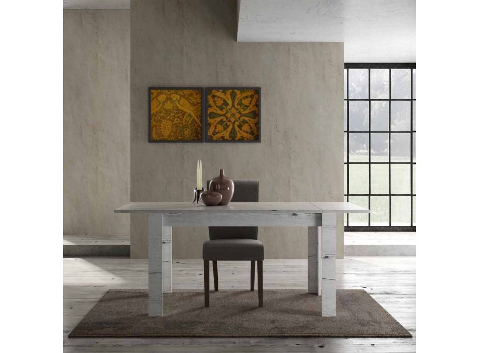 Ausziehbarer Tisch bis zu 185 cm Made in Italy Melamine Design - Ketra