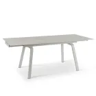 Ausziehbarer Tisch bis zu 200 cm aus gesintertem Stein mit Marmoreffekt – Ananas Viadurini