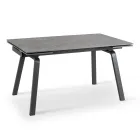 Ausziehbarer Tisch bis zu 200 cm aus gesintertem Stein mit Marmoreffekt – Ananas Viadurini