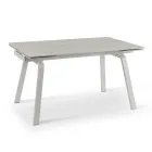 Ausziehbarer Tisch bis zu 200 cm aus gesintertem Stein mit Marmoreffekt – Ananas Viadurini