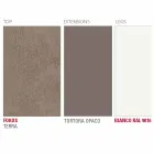 Ausziehbarer Tisch Bis zu 238 cm aus Laminam und Metall Made in Italy - Remigio Viadurini