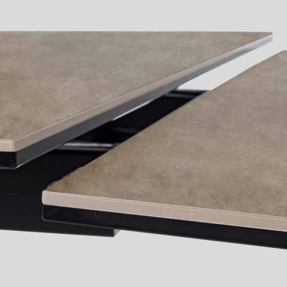 Ausziehbarer Tisch Bis 240 cm mit Homemotion Keramikplatte - Avici Viadurini