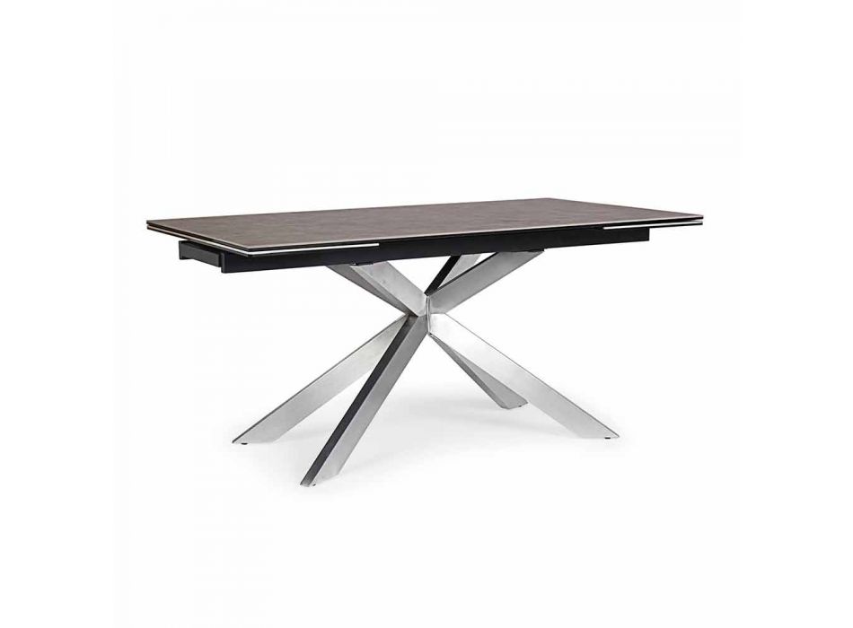 Ausziehbarer Tisch Bis 240 cm mit Homemotion Keramikplatte - Avici Viadurini