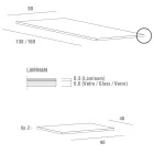 Ausziehbarer Tisch bis 240 cm mit Laminam-Platte. Hergestellt in Italien – maltesisch Viadurini