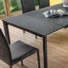 Ausziehbarer Tisch bis 240 cm mit Laminam-Platte. Hergestellt in Italien – maltesisch Viadurini