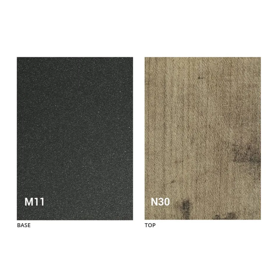 Ausziehbarer Tisch bis zu 280 cm aus Holz und Metall Made in Italy - Gallotto Viadurini