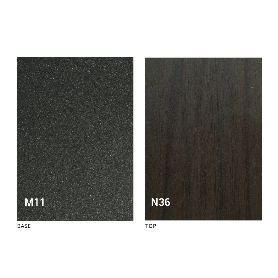 Ausziehbarer Tisch bis zu 280 cm aus Holz und Metall Made in Italy - Gallotto Viadurini